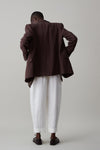 CLAUDIA JACKET | DARK CHOCOLATE LINEN