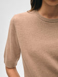 Cashmere Elbow Sleeve Tee