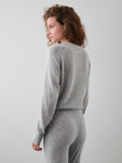 Cashmere Rib Trim Sweatshirt