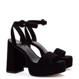 Dolly Sandal In Black Suede