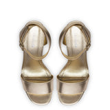 Dolly Sandal In Gold Metallic Leather