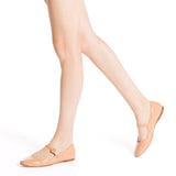 Blair Ballet Flat In Tan Patent Leather