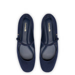 Blair Ballet Flat In Navy Suede