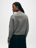 Merino Cashmere Crewneck Cardigan