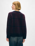 Cashmere Plaid Crewneck