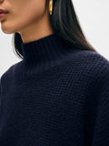 Cashmere Waffle Standneck