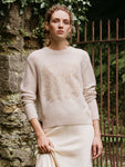 Cashmere Fairytale Embroidered Crewneck