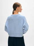 Cashmere Ribbed Saddle Sleeve Crewneck