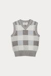 TALULAH PLAID CASHMERE SWEATER VEST