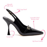 Ines Hi Pump in Black Patent Leather