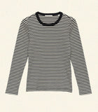 ANNIE TEE -- BLACK VENETIA STRIPE