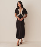 AUGUSTINA DRESS -- BLACK