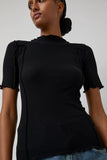 Baserange Omato Short Sleeve Tee in Black