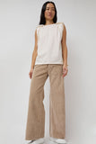 Baserange Tajo Wide Pants in Sand