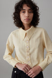 CARISSA SHIRT | BUTTER CRINKLE DRAPE