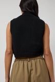 CORDERA Cotton Waistcoat in Black