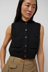 CORDERA Cotton Waistcoat in Black