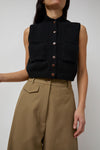 CORDERA Cotton Waistcoat in Black