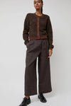 Deiji Studios Looped Cardigan in Brown Multi