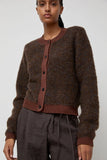 Deiji Studios Looped Cardigan in Brown Multi