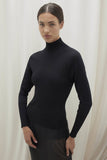 MONROW RIBBED MOCK NECK