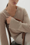 VIOLA V-NECK CASHMERE SWEATER