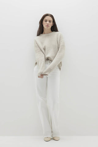 GISELLE SILK CASHMERE CREWNECK SWEATER