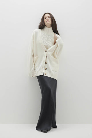 LAUREN BUTTON-UP CASHMERE CARDIGAN