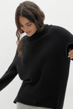 KORA CASHMERE MOCK NECK SWEATER