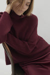 KORA CASHMERE MOCK NECK SWEATER