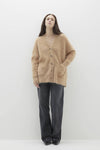 MARGARET BRUSHED CASHMERE CARDIGAN