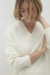 CELESTE V-NECK CASHMERE SWEATER