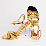 Brooks Sandal In Gold Specchio