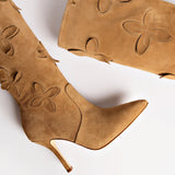 Julia Boot In Peanut Suede