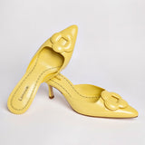 Flora Pump In Lemonade Leather