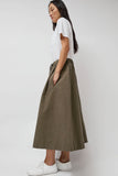 Girls of Dust Meadow Skirt in Dark Olive