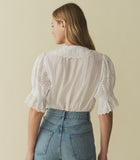 HENRI TOP -- SALT EYELET