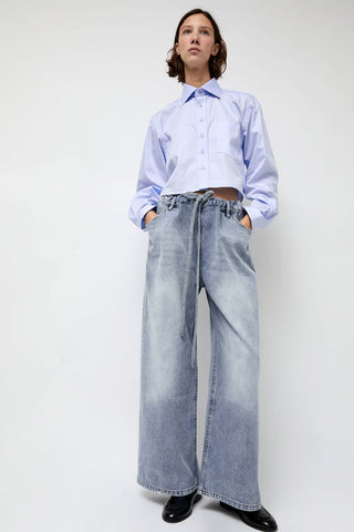 Highlight Studio Denim Sharing Pants in Light Blue