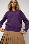 HOWLIN' Future Memories V Neck Sweater in Lavender