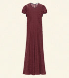 KATARINA DRESS -- BLACK CHERRY