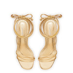 Sara Sandal In Gold Metallic Leather