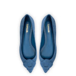 Flora Ballet Flat In Blue Denim