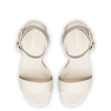 Dolly Sandal In Ivory Leather