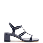 Hana Block In Navy Patent Leather