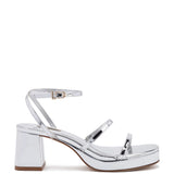 Gio Sandal In Silver Specchio