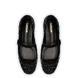 Blair Ballet Flat In Black Sequins