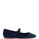 Blair Ballet Flat In Navy Suede