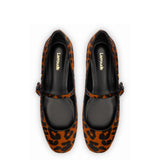 Blair Ballet Flat In Leopard Print Calf Hair