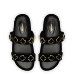 Milan Piccolo Slide In Black Velvet