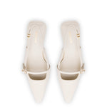 Ines Pump In Ivory Leather